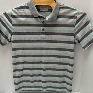 LinkSoul Luxury Cotton Striped Polo Shalimar Pointe‎ Size Medium
